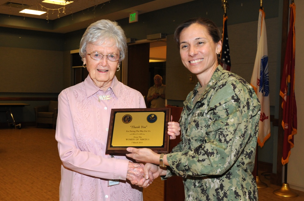 NMCB-11 honors female veterans at Armed Forces Retirement Home