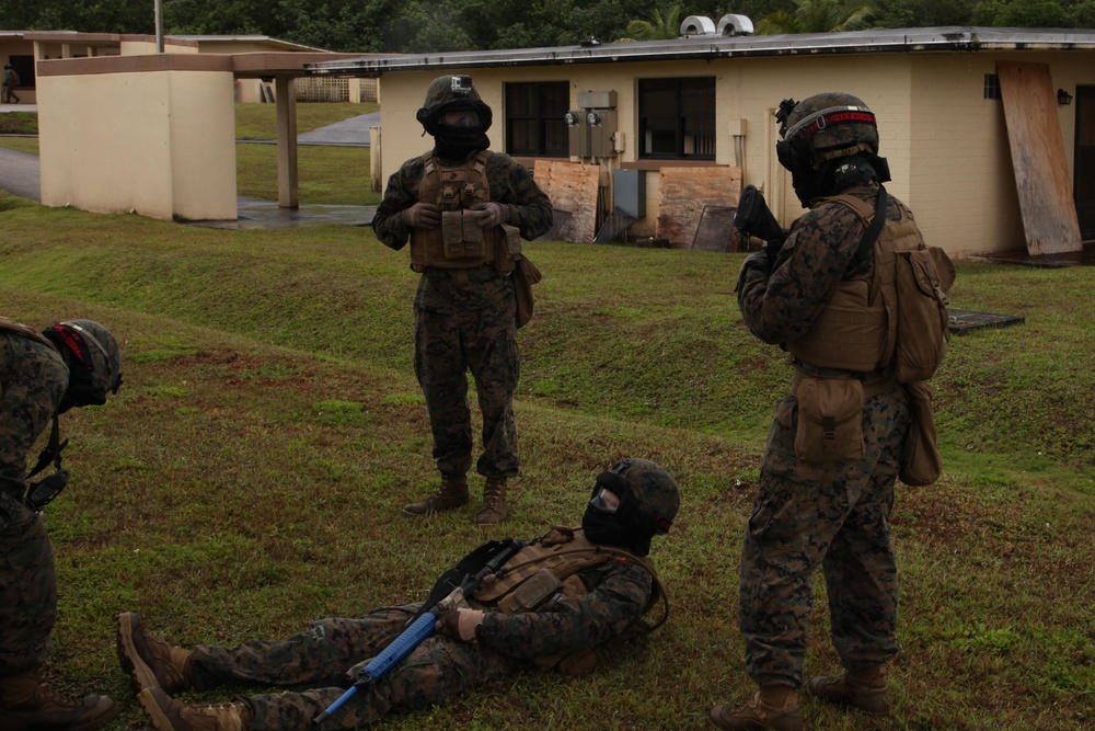 Marines take Guam MOUT town