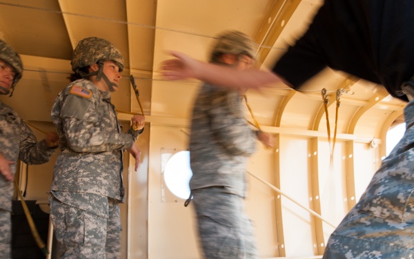 Army Reserve riggers support night airborne operation