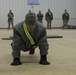 Pfc. Ballard does push-ups for the  APFT in the Best Warrior Competition