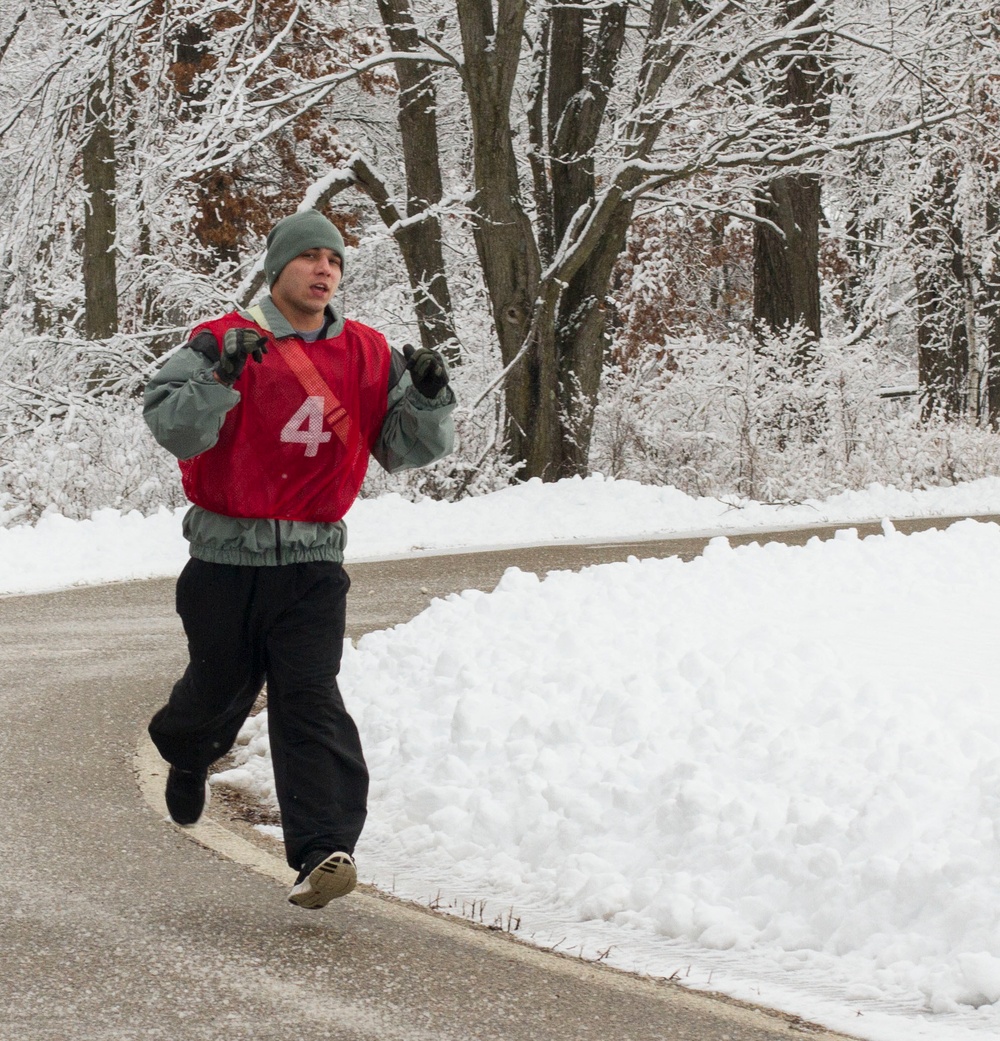 Sgt. Vargas's two thumbs up two-mile run in Best Warrior Competition