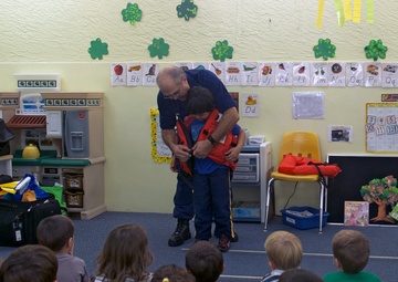 Coast Guard Auxiliary teaches students about boating safety