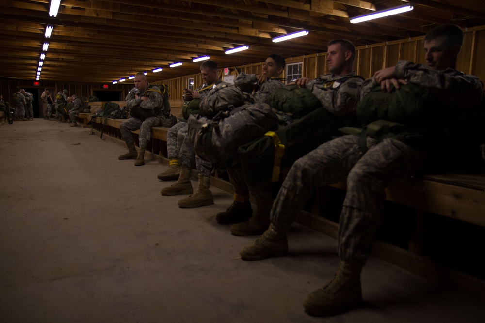 Army Reserve riggers support night airborne operation