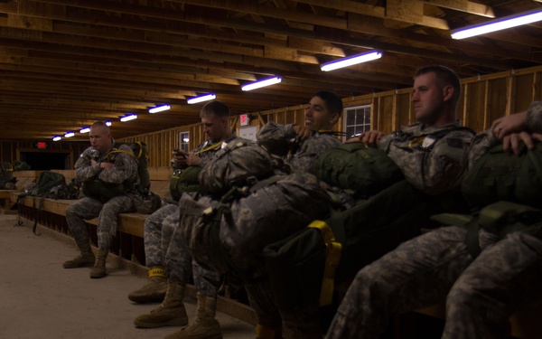 Army Reserve riggers support night airborne operation