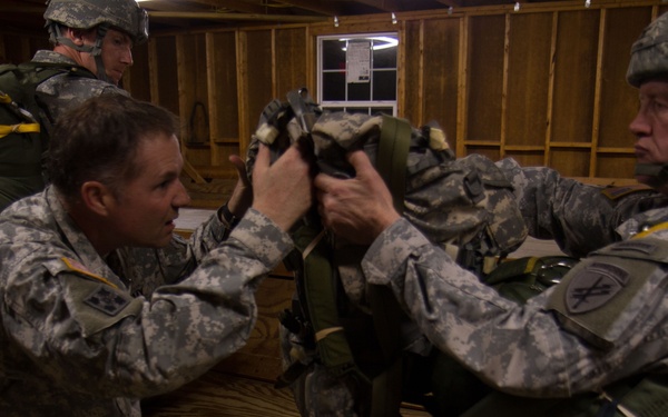 Army Reserve riggers support night airborne operation