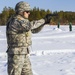 Staff Sgt. Maybury fires off the 9mm at weapons qualification for Best Warrior Competition