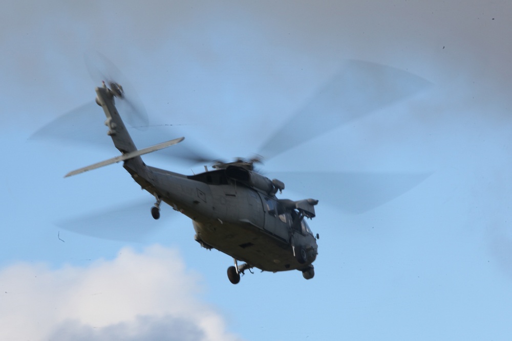 Marines Fast Rope During Guahan Shield