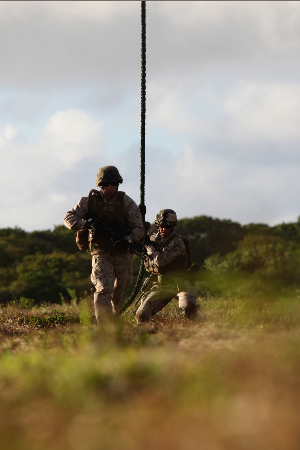 Marines Fast Rope During Guahan Shield