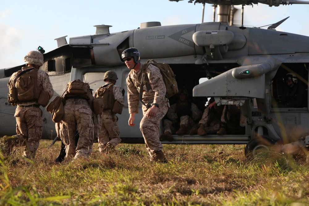 Marines Fast Rope During Guahan Shield