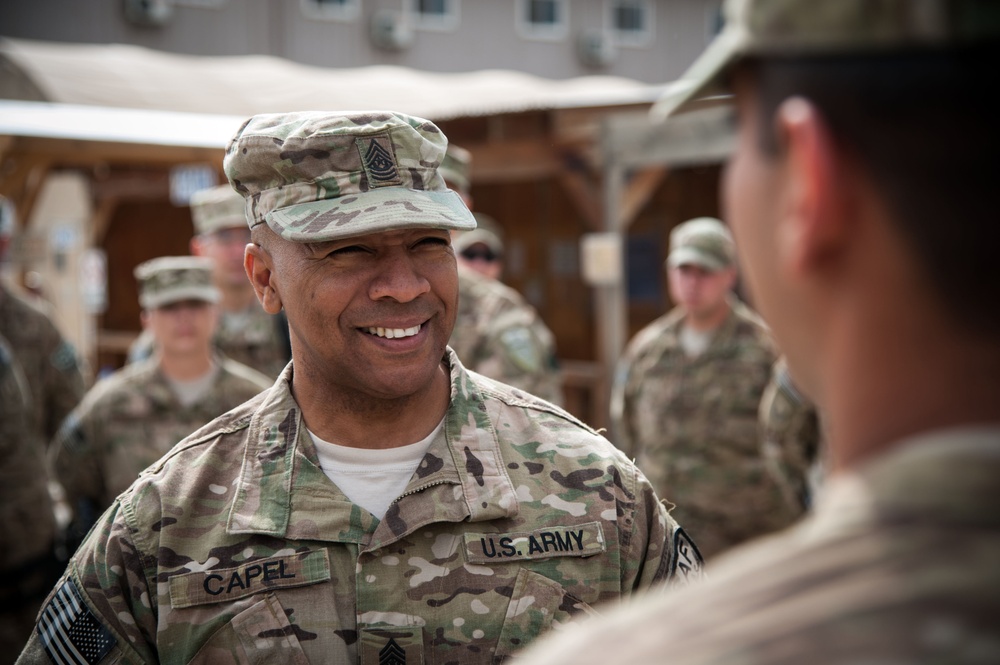 ISAF Command Sergeant Major visits Bagram Air Field