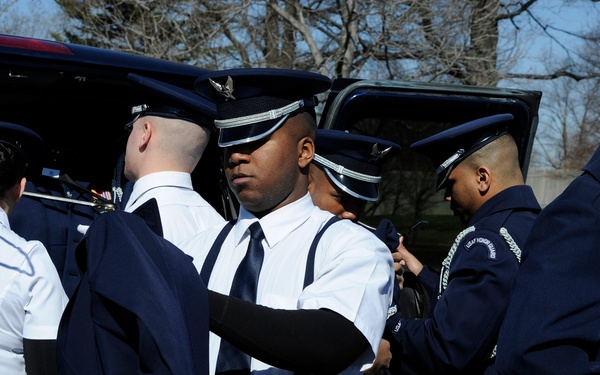 USAF HG female pallbearer honored to serve