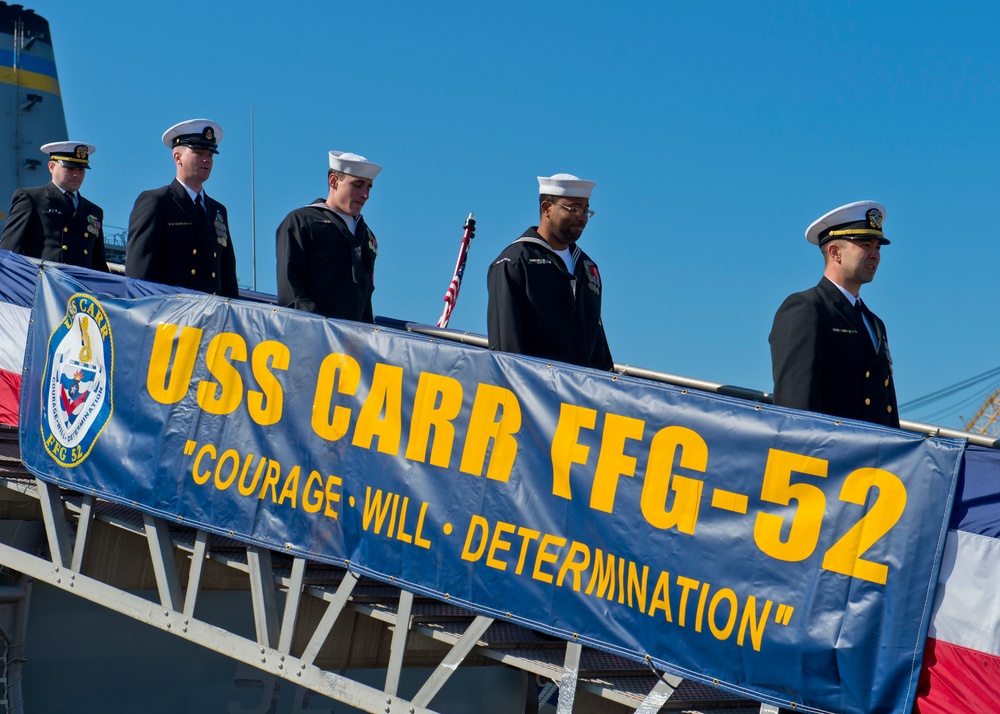 USS Carr decommissioning ceremony