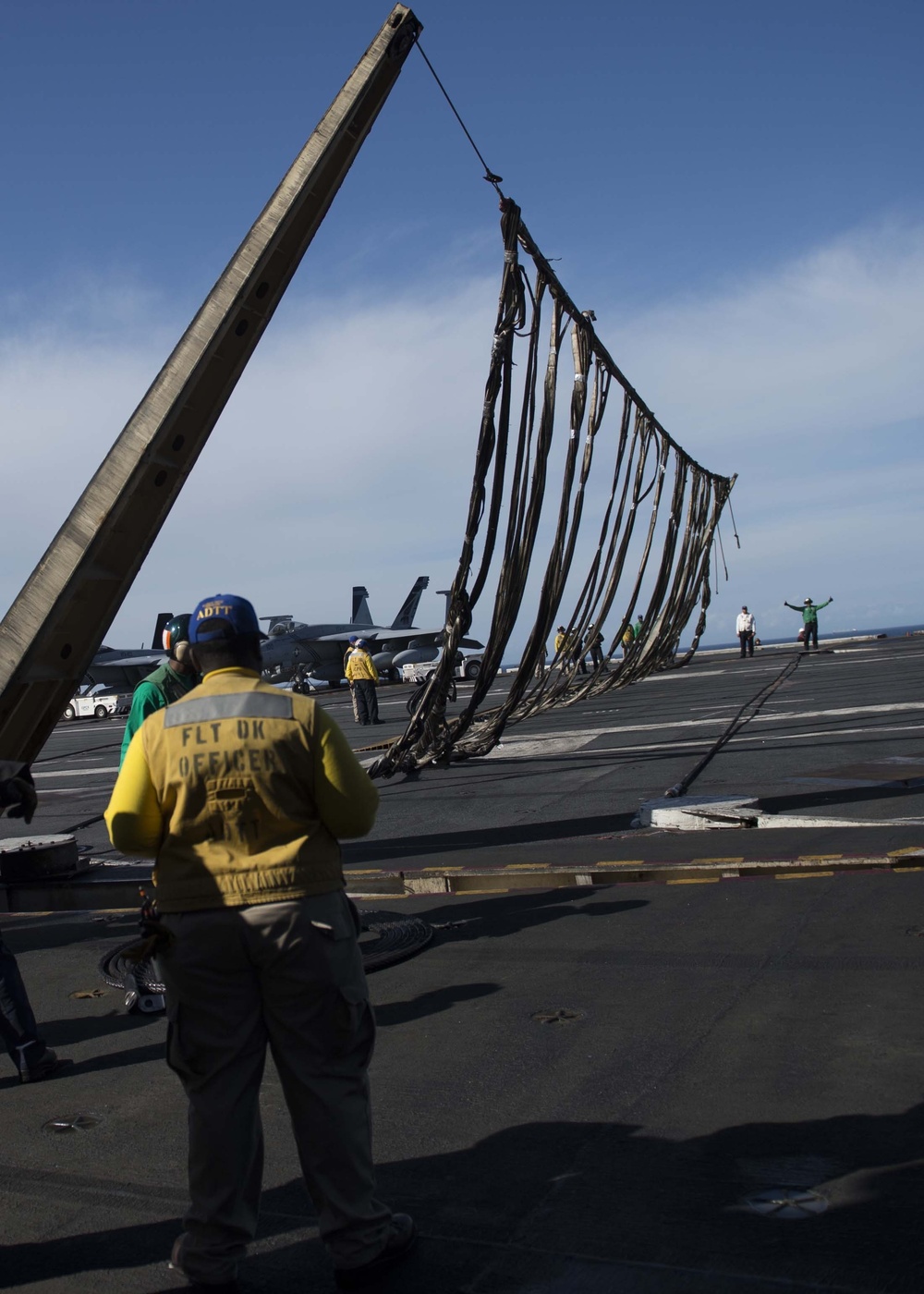 USS Dwight D. Eisenhower sailors drill