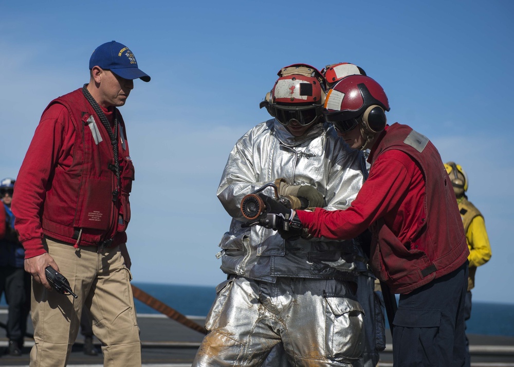 DVIDS - Images - USS Dwight D. Eisenhower sailors drill [Image 2 of 4]