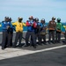 USS Dwight D. Eisenhower sailors drill