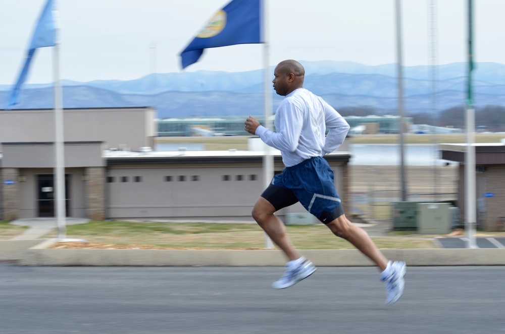 Physical training at the NCO Academy