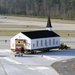 Dobbins chapel taxis across runway