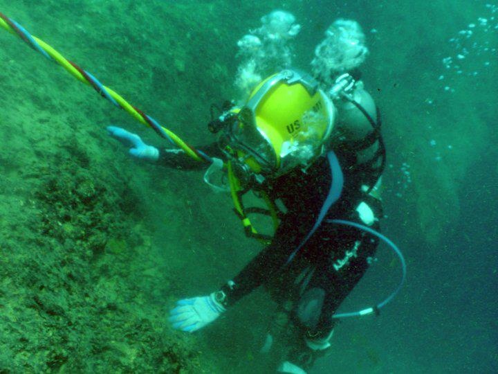 Female diver leaves her mark in history