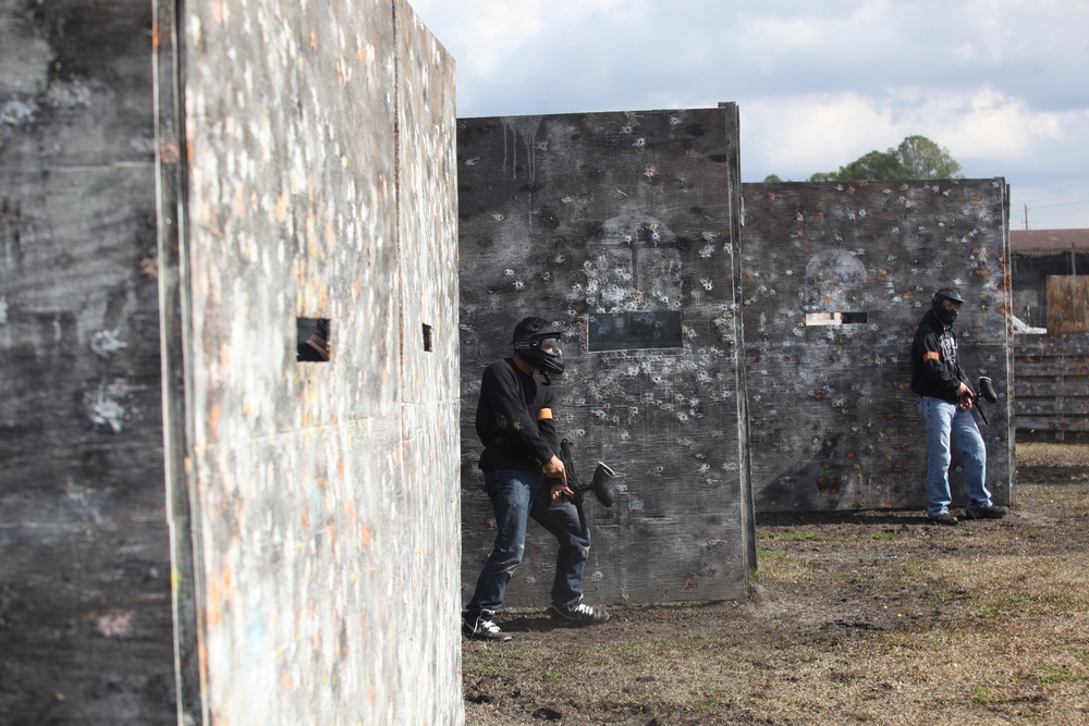 OAR teaches Marines through paintball