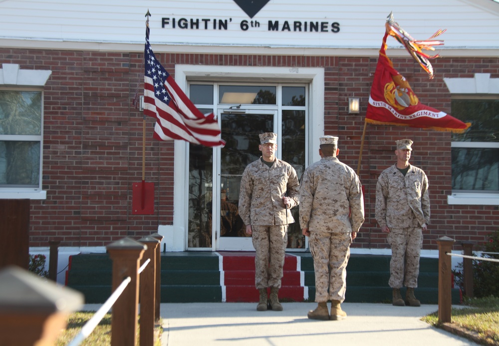 6th Marine Regiment welcomes new sergeant major