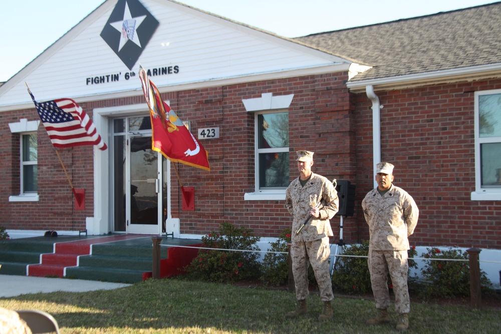 6th Marines welcomes new sergeant major