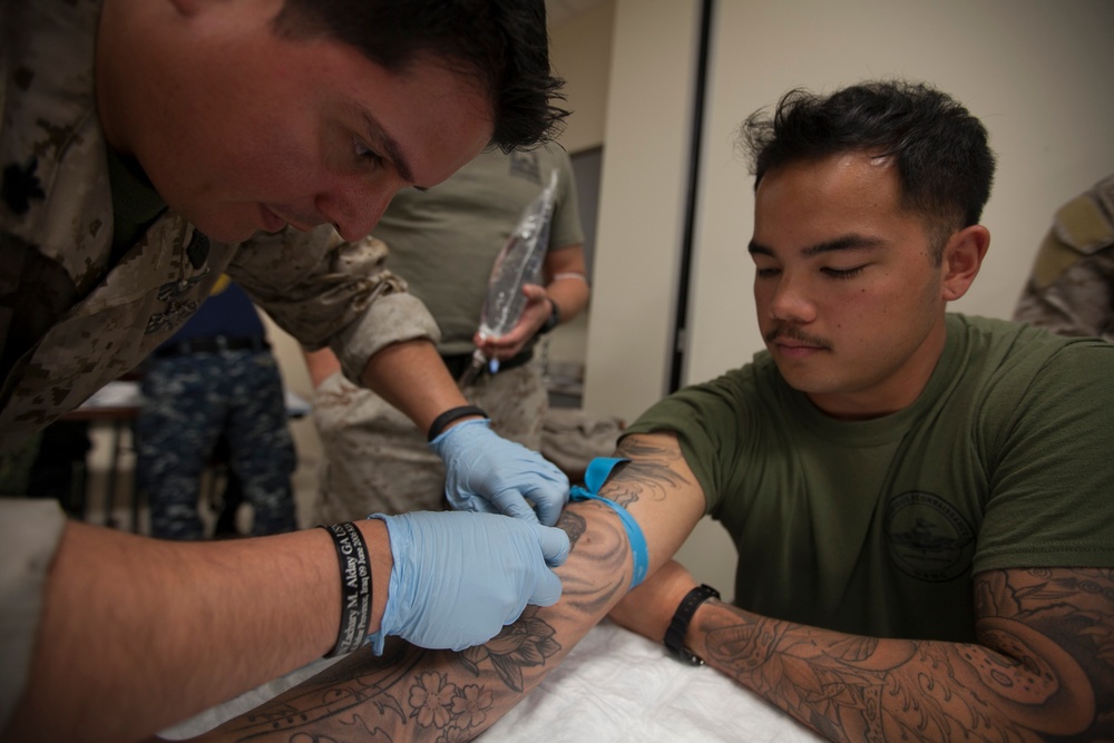 Marines, sailors complete TCCC course