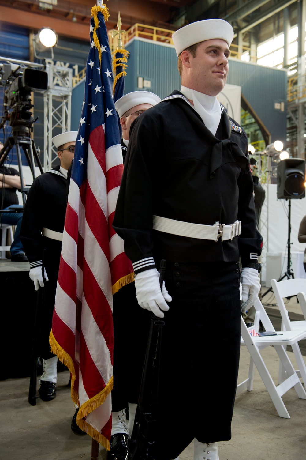 Keel laying ceremony for Pre-Commissioning Unit John Warner (SSN 785)