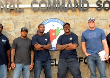 NFL players visit Regional Command-South