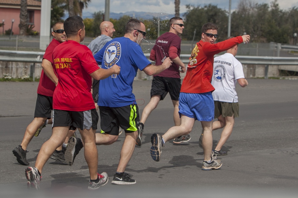 SP-MAGTF Africa 13 Marines run the NAS Sigonella Base 2 Base