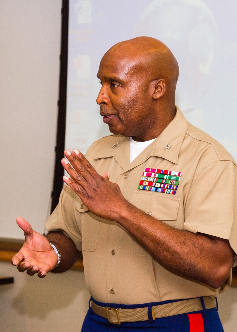VCU students receive leadership lessons from Marines