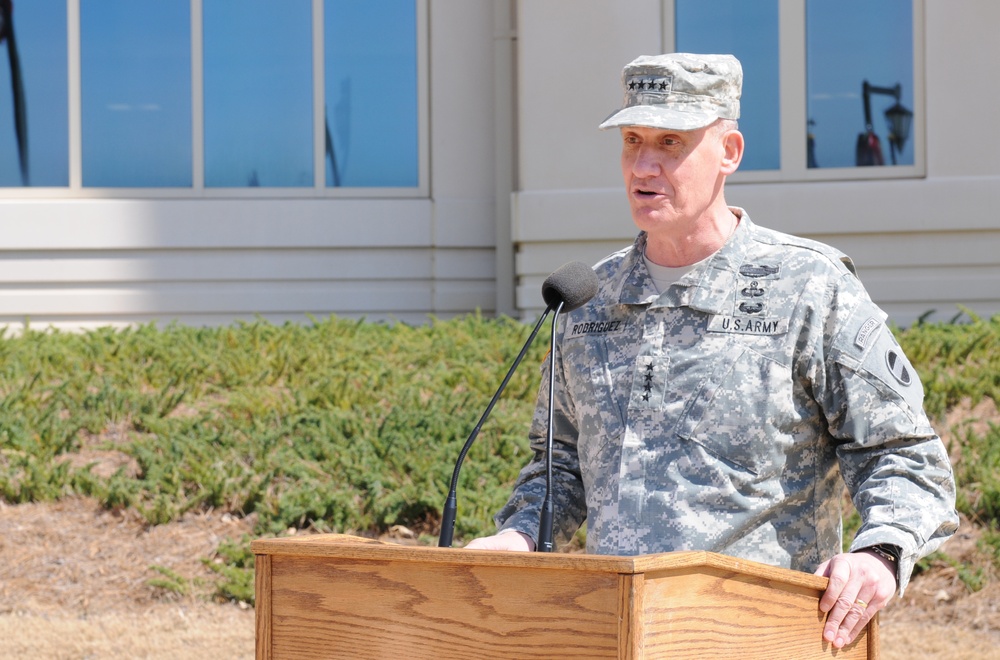 Gen. Rodriguez relinquishes command