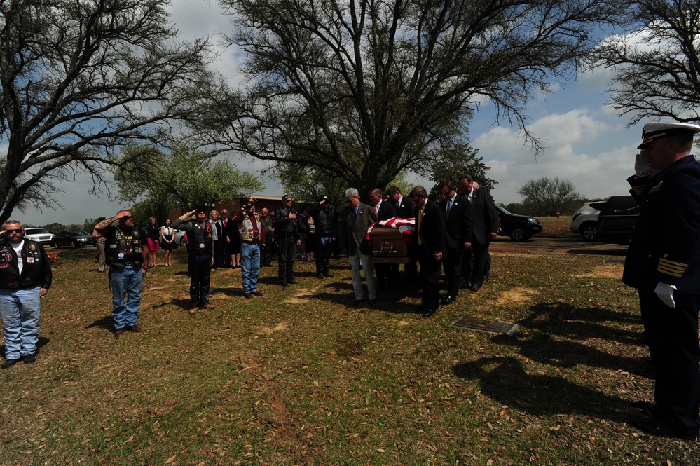 USCG WWII veteran William A. Barnes' funeral