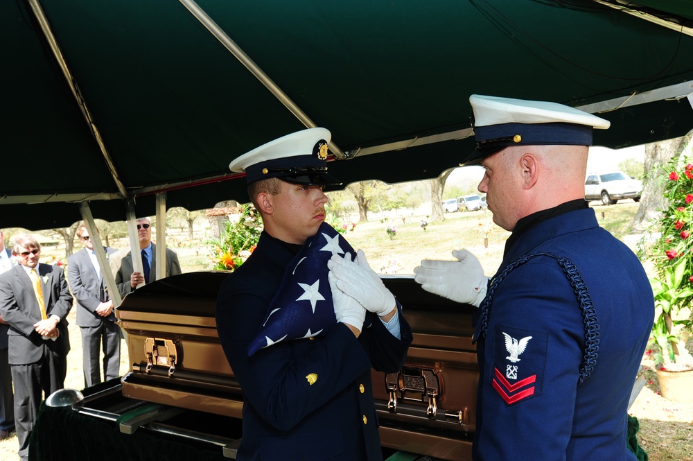 USCG WWII veteran William A. Barnes' funeral