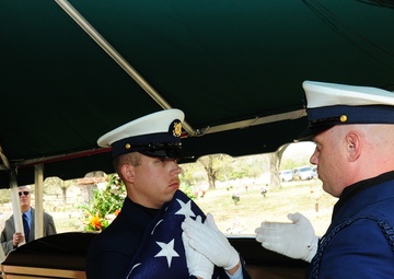 USCG WWII veteran William A. Barnes' funeral