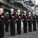 Burial at sea aboard USS Kearsarge