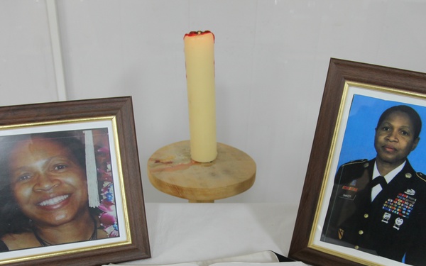 Memorial service at FOB Tagab