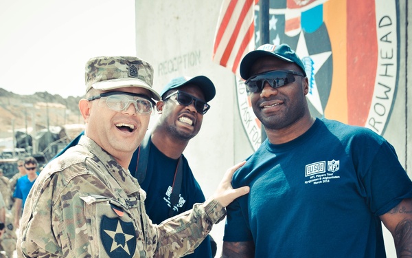 NFL players visit soldiers of Masum Ghar