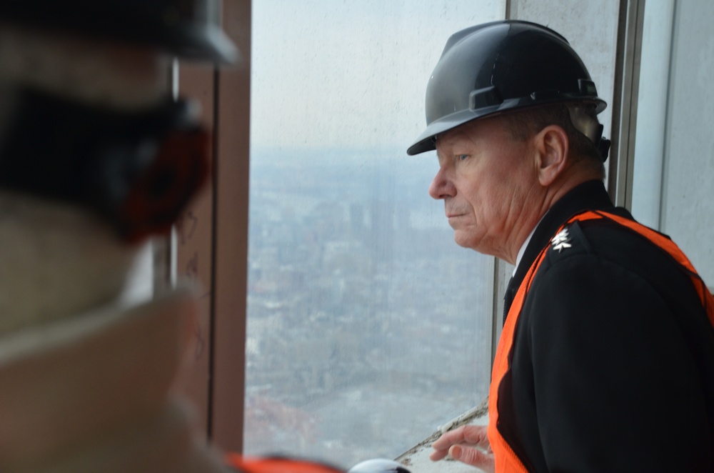 Guard chief visits World Trade Center site