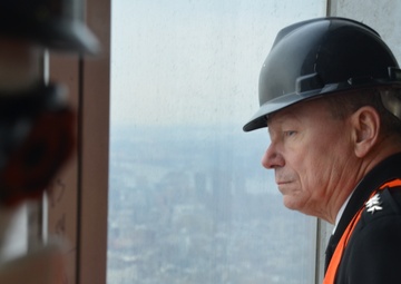 Guard Chief Visits World Trade Center Tribute Site to Discuss Guard's Role in 9/11 Response
