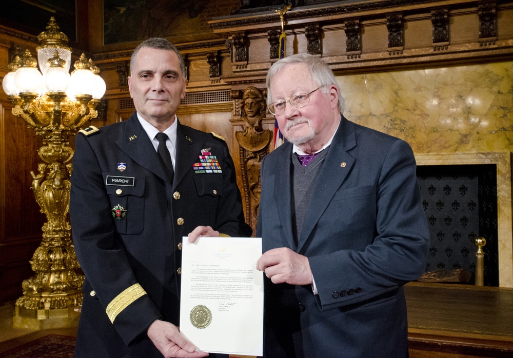 Pennsylvania National Guard hosts former Lithuanian president