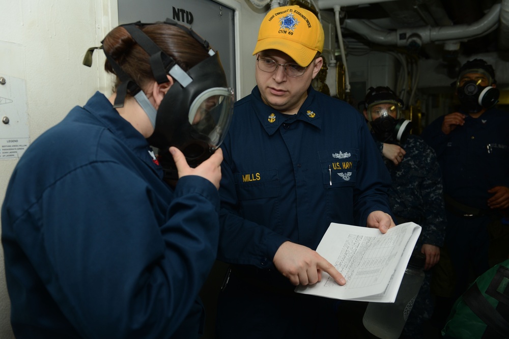 Dvids - Images - Uss Dwight D. Eisenhower Sailors Drill