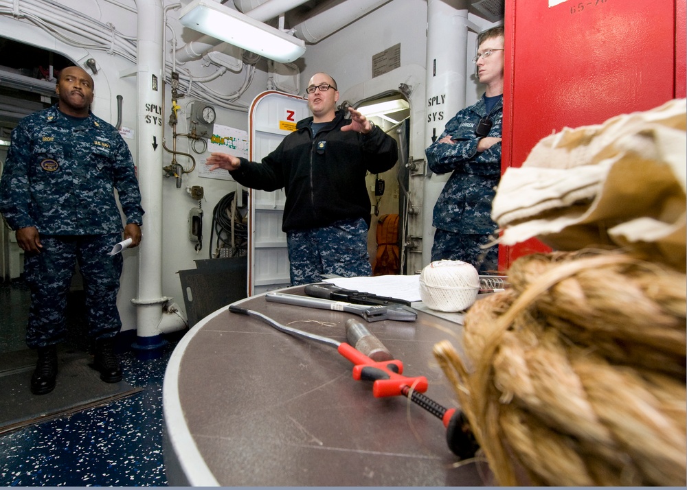 USS Harry S. Truman sailors train