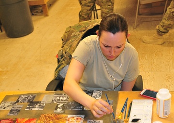 CTF 4-2 S6 soldiers communicate through art on Masum Ghar