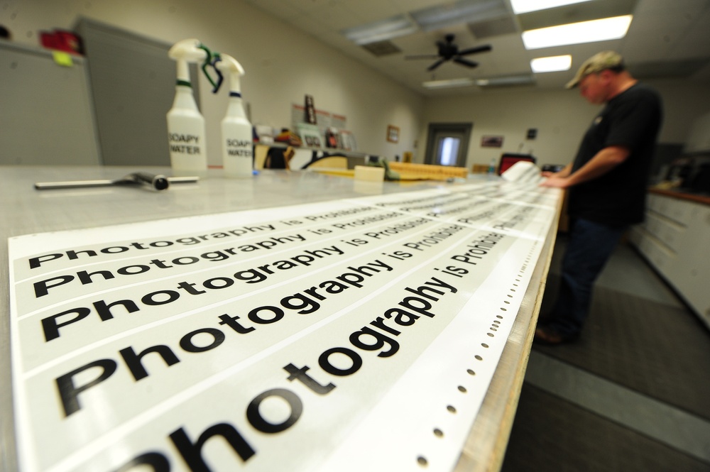 509th CES Sign Shop - Whiteman's third base coach