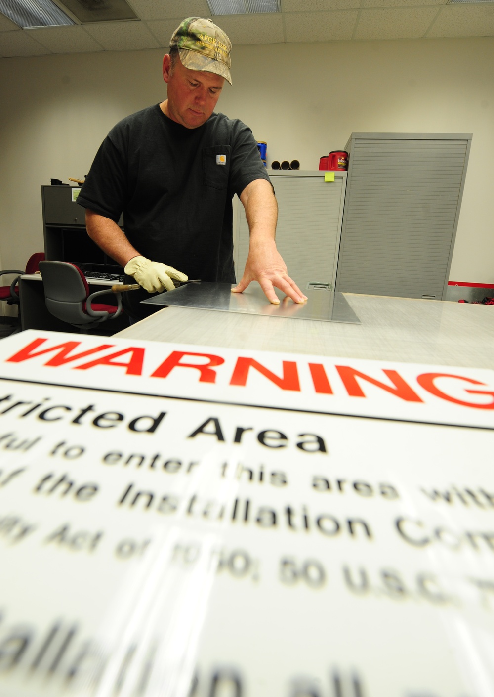 509th CES Sign Shop - Whiteman's third base coach