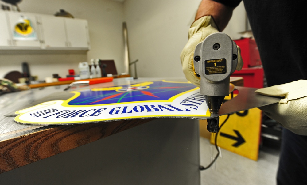 509th CES Sign Shop - Whiteman's third base coach