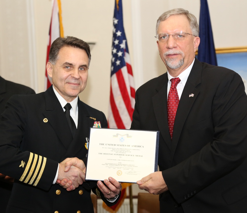 Navy Capt. Russell welcomed aboard as DCMA NE commander