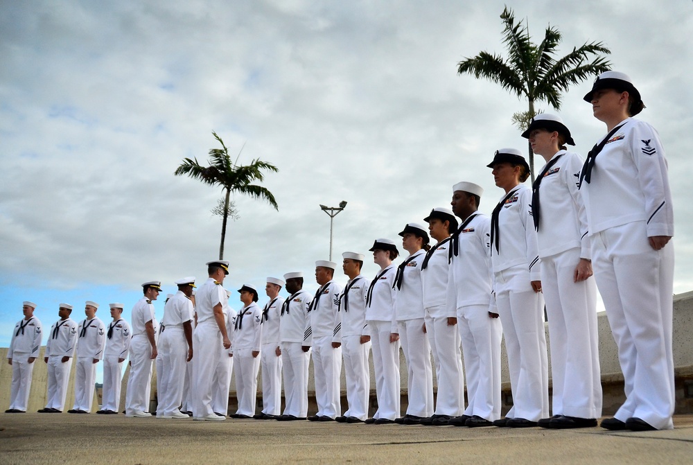 Dress whites inspection