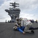 USS Dwight D. Eisenhower sailors drill