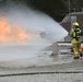 Civilian firefighters from US Army Garrison Ansbach Fire Department train